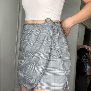 Honey punch plaid mini skirt